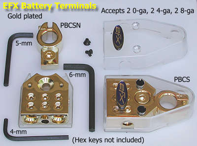 EFX battery terminals