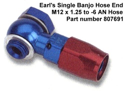 Banjo bolt hose end