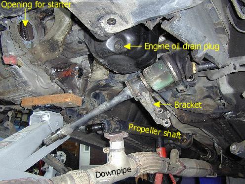 Driver's-side driveshaft