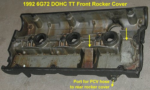 Front rocker cover underside