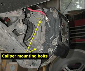 Caliper bolts